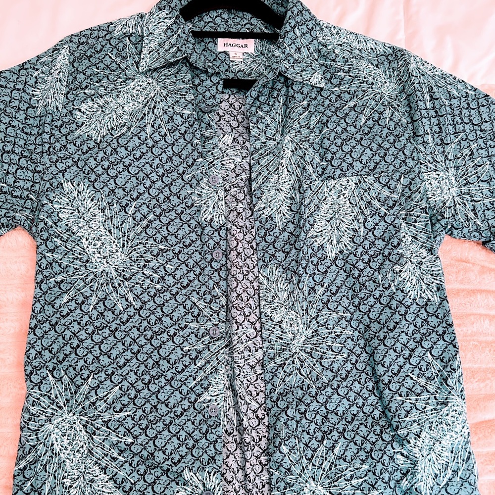 Haggar Pineapple Button Up